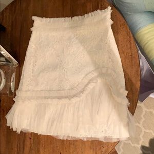 White lace Alexis skirt